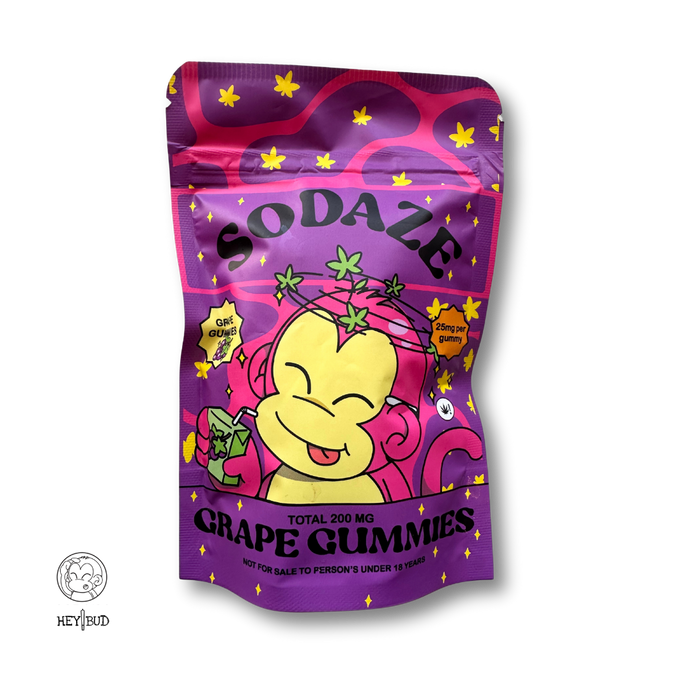 Sodaze Grape Gummies- 200mg